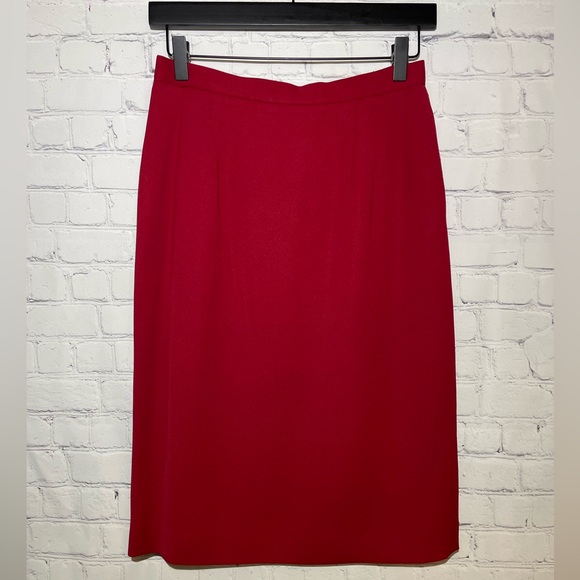 Vintage Pendleton size 6 red skirt set - Picture 4 of 12